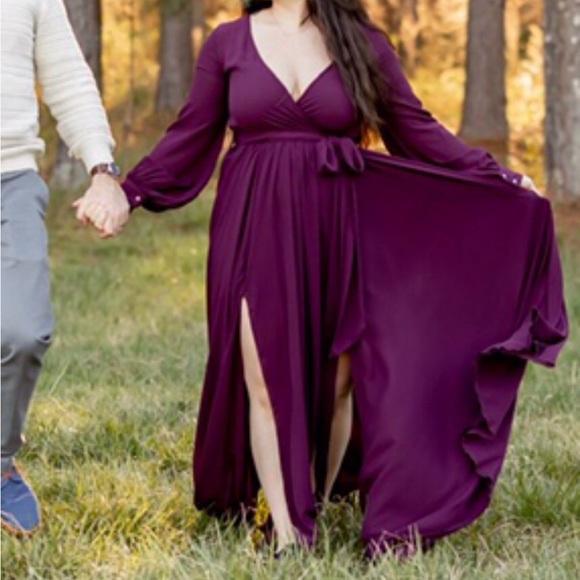 Vici Diana Maxi dress in Wine - Picture 7 of 10
